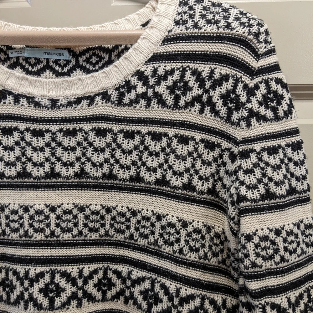 Maurices Nordic Pattern Sweater/Dress- size XL